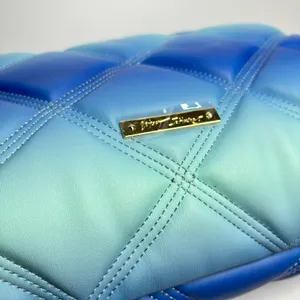 Betsey Johnson Ciara Quilted Shoulder Bag in Blue Multi Ombré thumbnail 6