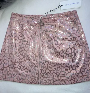 After Market Pink / Metallic Cheetah Skirt thumbnail 1