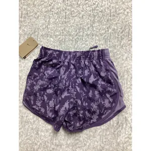 Nike Womens‎ Dri-FIT Running Shorts Purple Abstract Print FZ3482-509 XS NEW thumbnail 4