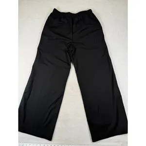 Reformation Black Wide Leg Drawstring Trousers Pants Medium Deadstock Fabric thumbnail 10