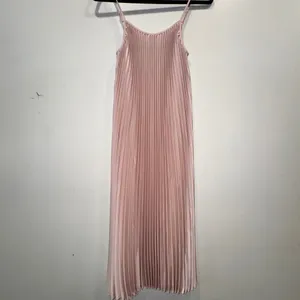 Sam Edelman Hammered Satin Plisse Midi Dress Blush Pink S NWT balletcore satin thumbnail 2
