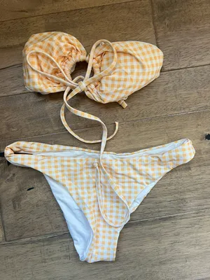 Dippin Daisys Yellow Gingham Bikini Set thumbnail 6