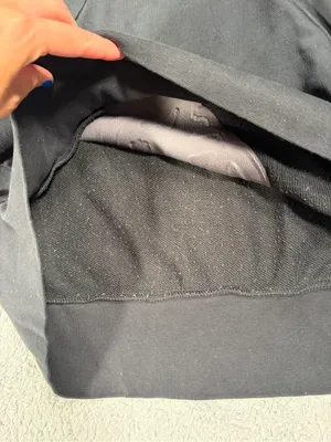 Nike Black Cropped Crewneck Sweatshirt logo medium thumbnail 8