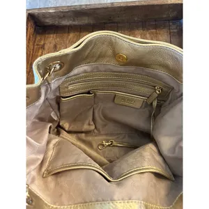 Michael Kors Jet Set Leather Hobo Shoulder Bag‎ Purse MK Charm Chain NWOT thumbnail 7