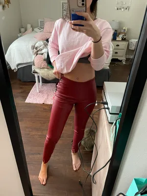 Zara leather pants thumbnail 4