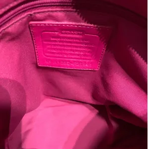 COACH Pink Signature Shoulder Bag Tote thumbnail 8