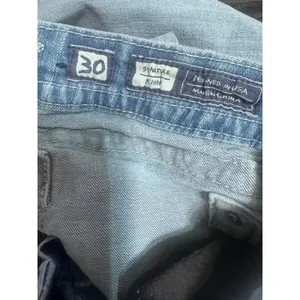 Miss Me Signature Skinny Jeans 30 Light Wash Sequin Embroidered Flap Pocket Y2K thumbnail 7