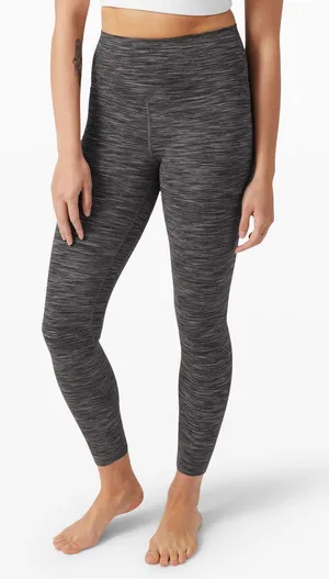 Lululemon Align Pant 25” Wee Are From Space Dark Carbon Ice Grey‎ Size 6 thumbnail 1