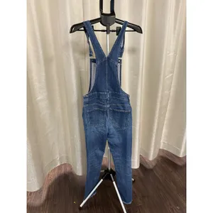 Madewell Raw-Hem Denim Overalls in Medium Wash – Size‎ Medium thumbnail 4