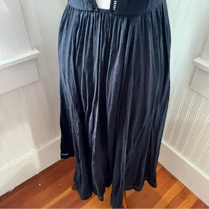 Urban Outfitters Cooperative Black Midi Flowy Dress Size 2 thumbnail 6