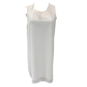 Naked Zebra Mini Shift Dress Y2K Retro Formal Office White SZ LG Lined Summer thumbnail 2