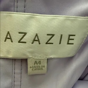 Azazie One-Shoulder Lavender Pleated Chiffon Gown thumbnail 5