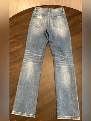 Vervet High Rise Straight Medium Wash Distressed Jeans Women’s Size 24 thumbnail 9