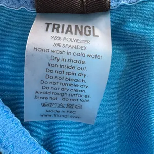 Triangl Blue Sparkly Metallic High Cut V Front Bikini Bottom Small Beach thumbnail 8