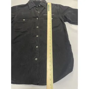 Harley Davidson Womens Black‎ Corduroy Button Up Shirt Long Sleeve Embroidered thumbnail 5