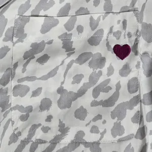 Spiritual Gangster hOMe Lover State of Mind Leopard Print Pajama‎ Top S NWT thumbnail 3