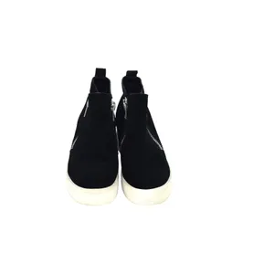Steve Madden Black Suede‎ Leather Wedgie Hidden Wedge Zip Up Ankle Boots thumbnail 3