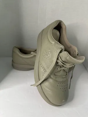 P.W. Minor Womens 8 Khaki Leather Walking Shoes Orthopedic Comfort USA Lace Up thumbnail 7