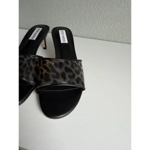 Steve Madden Palomah Leopard Clear Strap Mule Heels Women's 8 New NWOB thumbnail 11