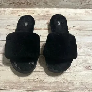 UGG Cozette Slippers Women’s Size 7 Black House Indoor Shoes thumbnail 4