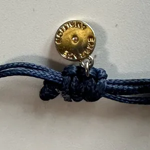 Tory Burch String Bracelet Gold and Blue thumbnail 3
