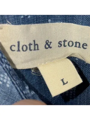 Cloth & Stone Chambray Tencel Swing Tank Dress Size Large thumbnail 5