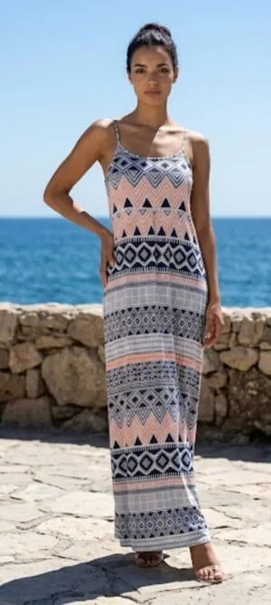 Oxford Circus Black and Orange Strapless Sundress Resort Wear thumbnail 1
