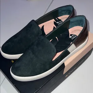 Birdies Dark Suede Slip-On Sneakers The swift game changer size 7 thumbnail 1