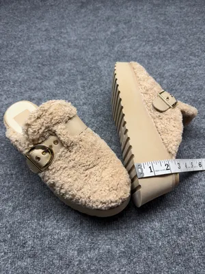 Dolce Vita Lelani Plush Clogs Tan Size 7.5 thumbnail 10