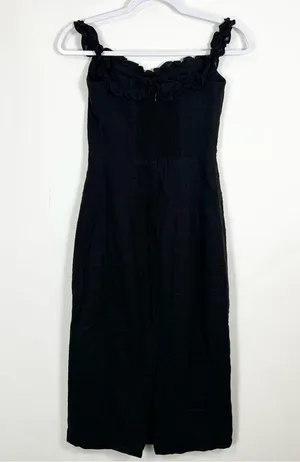 Petal and Pup Florez Off Shoulder Midi Length Dress Black Size 2 thumbnail 10