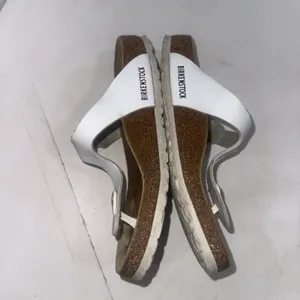 Birkenstock‎ White Leather Gorpcore Outdoor Nature Gizeh Sandals Women's Size 9 thumbnail 6