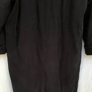 NUAGE Collection Black Coat With Genuine Fox Trim thumbnail 6
