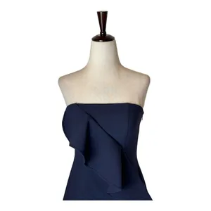 Likely Dress Women 2 Navy Blue Strapless Ruffled Bodycon‎ Mini Cocktail Party thumbnail 3
