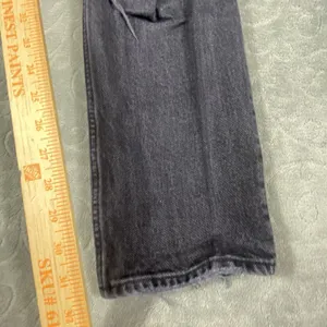 Abercrombie & Fitch 90s Straight Jeans‎ Womens 12/31 Ultra High Rise Rips Fringe thumbnail 6