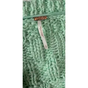 Free People Josephine Cotton Pullover Sweater Large Frozen Melon c3315 Boho‎ thumbnail 3