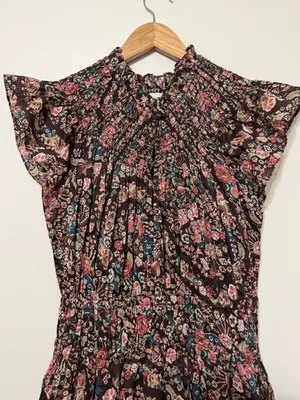 NEW Cleobella Indira Ankle Dress in Divina Print NWOT Size Small Maxi Floral thumbnail 4
