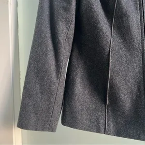 Harve Benard Gray Wool Zip Up Coat Women’s Size 6 Classic Tailored Vintage thumbnail 3