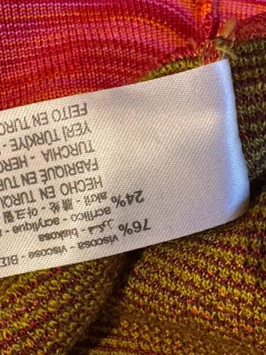 Zara Cactus Flower Polo Cardigan Sweater Pink Yellow Green Button Front S Desert thumbnail 9