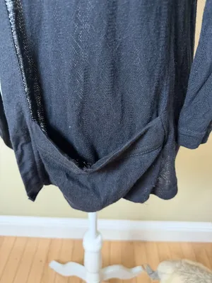 Cotton On Open Drape Pocket Longline Cardigan Size Small Slightly Sheer thumbnail 3