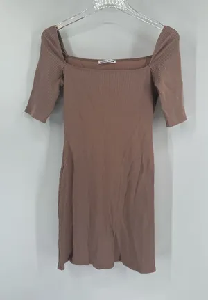Reformation Tan Ribbed
Bodycon‎ Mini Dress size medium thumbnail 1