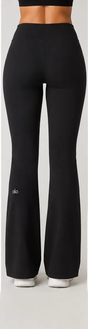 Alo Yoga Black High Waist Flare Leggings Size Unknown Y2K Pilates thumbnail 1