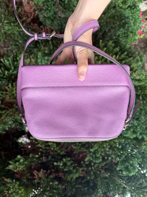 kate spade Lavender Pebbled Leather Dome Crossbody with Gold Hardware thumbnail 2