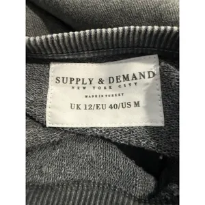 Supply & Demand Washed Grey Gothic Graphic‎ Sweatshirt Womens Medium thumbnail 7