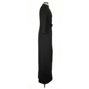Marciano Black Choker Neck Belted Maxi Dress Small Dark Feminine Quiet Luxury thumbnail 5