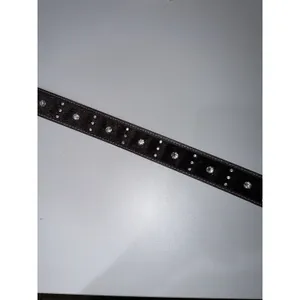 Women's Size M 38" Western Rhinestone Belt Brown Faux Horse Hair Silver Buckle‎ thumbnail 10