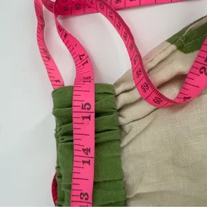 NWT SOLEIL SOLEIL‎ Linen Short Abbey Vestige Sz L cream green thumbnail 9