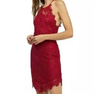 Free People She's Got It‎ Burgundy Lace Mini Dress Size XS thumbnail 2