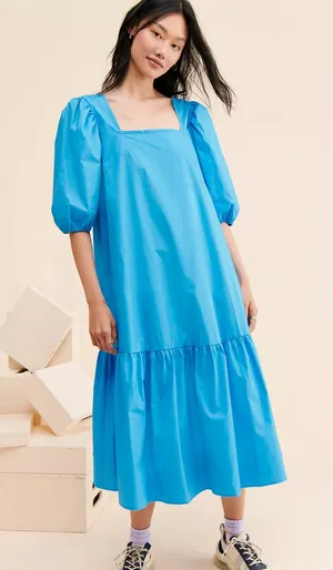 Free People Park Dress Malibu Blue thumbnail 1