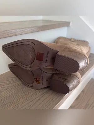 Free People Stitched-Up Western Boots in Brown NWOB thumbnail 8