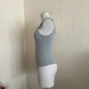 Abercrombie and Fitch Pastel Green Blue Bodysuit Medium thumbnail 2